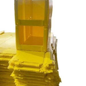 Yellow Corrugated Plastic Picking Bin for Warehouse - Image 3
