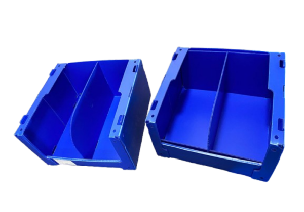 PP corrugated Pick Bins with dividers