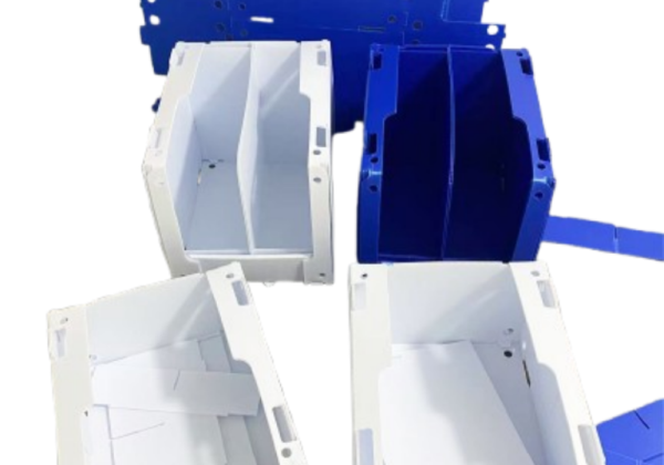 PP corrugated Pick Bins with dividers - Image 2