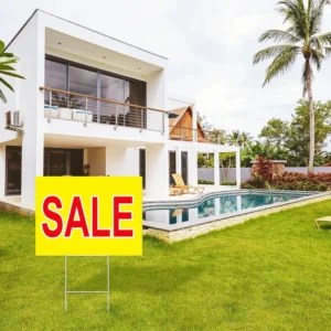 16.5 x 7 Inches Metal Yard Sign Stakes - Image 2